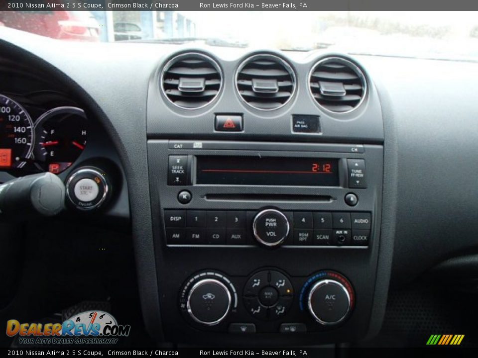 2010 Nissan Altima 2.5 S Coupe Crimson Black / Charcoal Photo #15