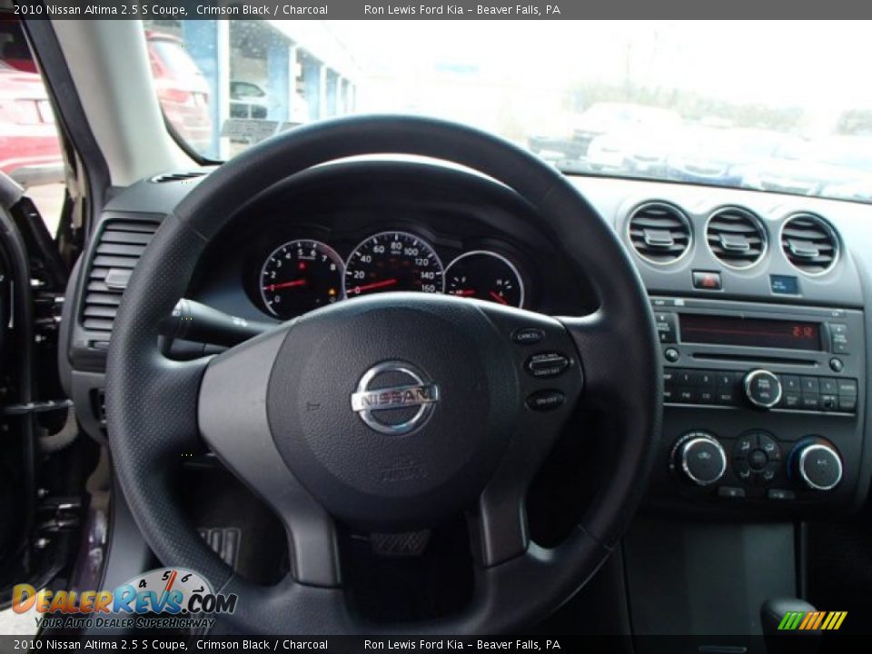 2010 Nissan Altima 2.5 S Coupe Crimson Black / Charcoal Photo #17