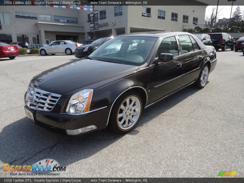 2008 Cadillac DTS Double Espresso / Shale/Cocoa Photo #2