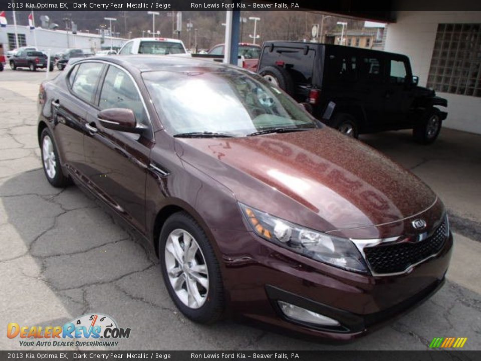 2013 Kia Optima EX Dark Cherry Pearl Metallic / Beige Photo #2