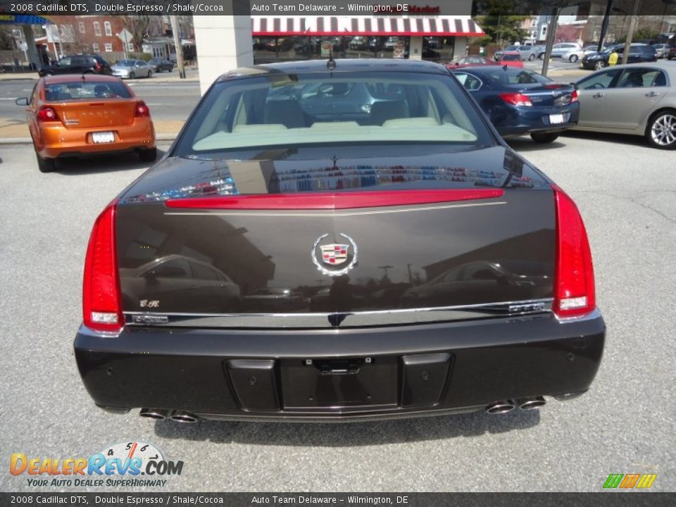 2008 Cadillac DTS Double Espresso / Shale/Cocoa Photo #8