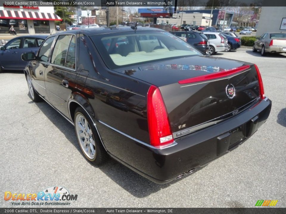 2008 Cadillac DTS Double Espresso / Shale/Cocoa Photo #9