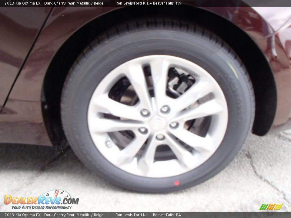 2013 Kia Optima EX Dark Cherry Pearl Metallic / Beige Photo #9