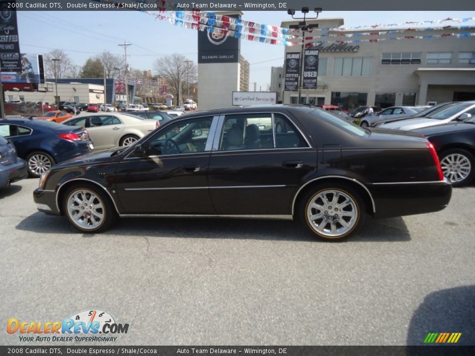 2008 Cadillac DTS Double Espresso / Shale/Cocoa Photo #10
