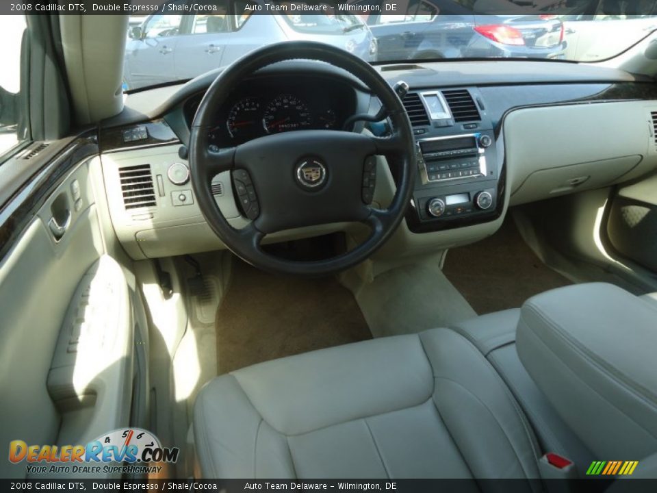 2008 Cadillac DTS Double Espresso / Shale/Cocoa Photo #12