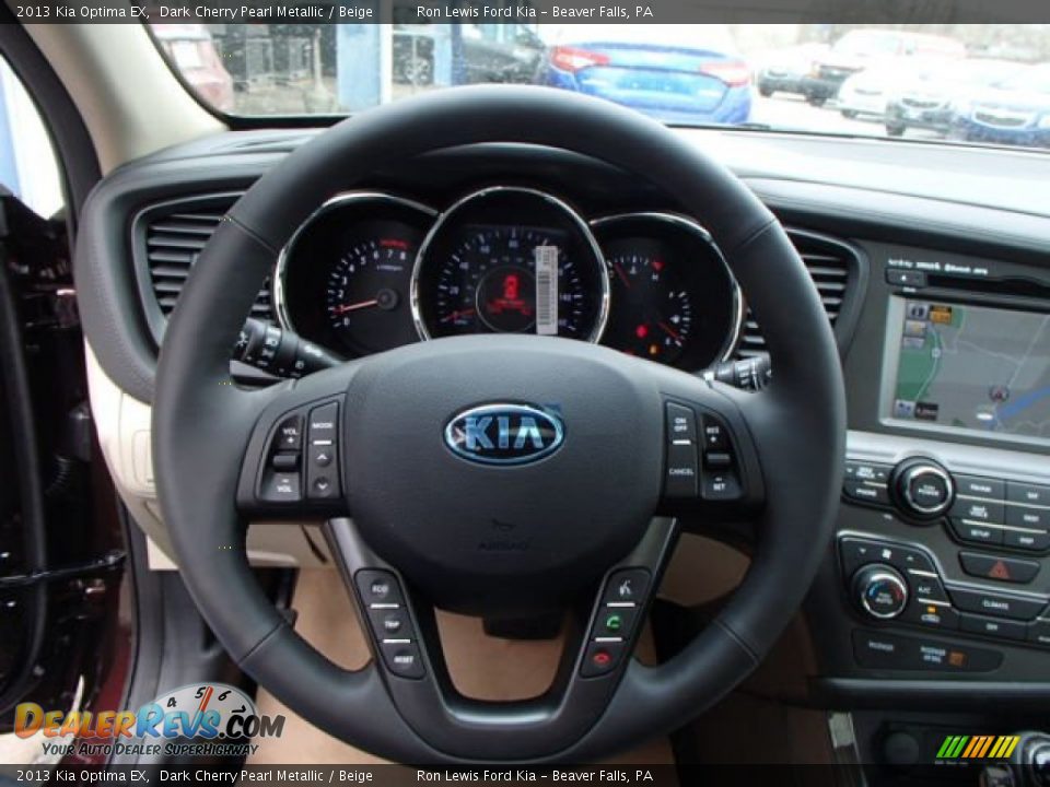 2013 Kia Optima EX Dark Cherry Pearl Metallic / Beige Photo #19