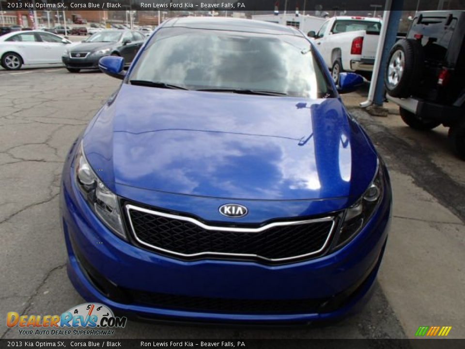 2013 Kia Optima SX Corsa Blue / Black Photo #3