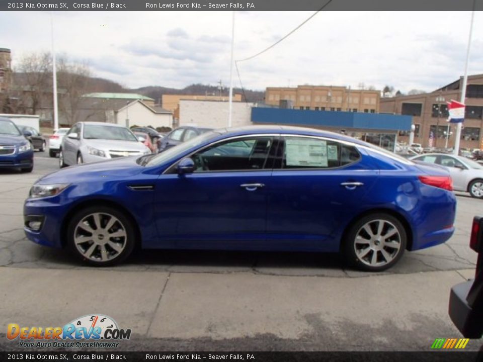 2013 Kia Optima SX Corsa Blue / Black Photo #5