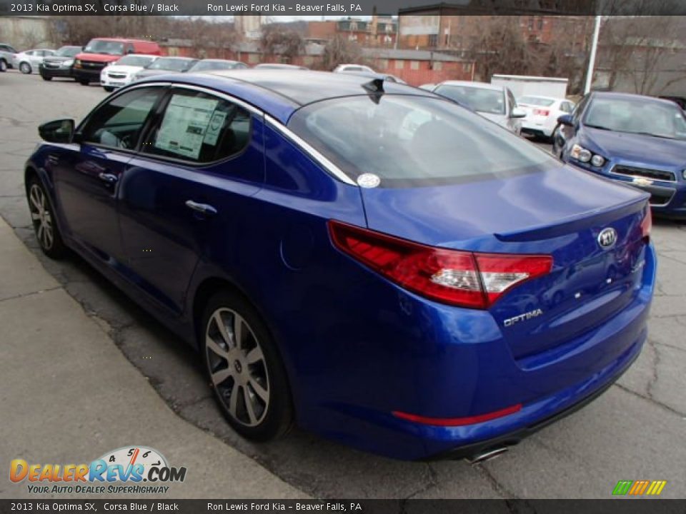 2013 Kia Optima SX Corsa Blue / Black Photo #6