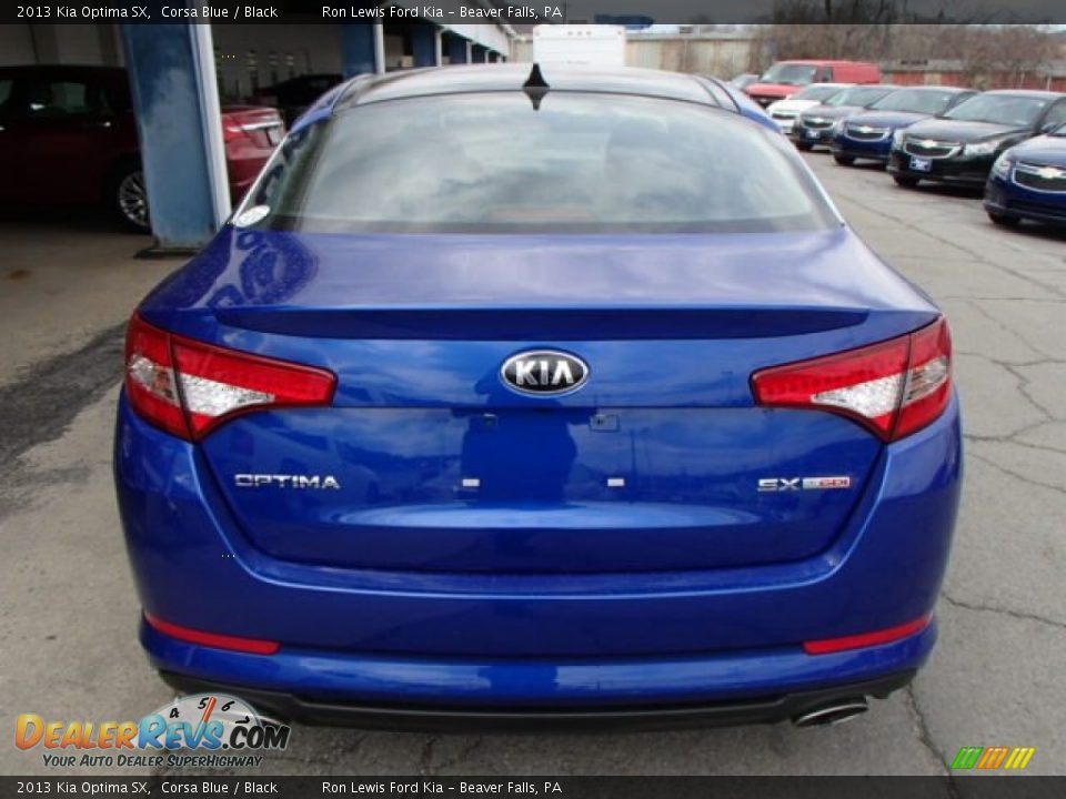 2013 Kia Optima SX Corsa Blue / Black Photo #7