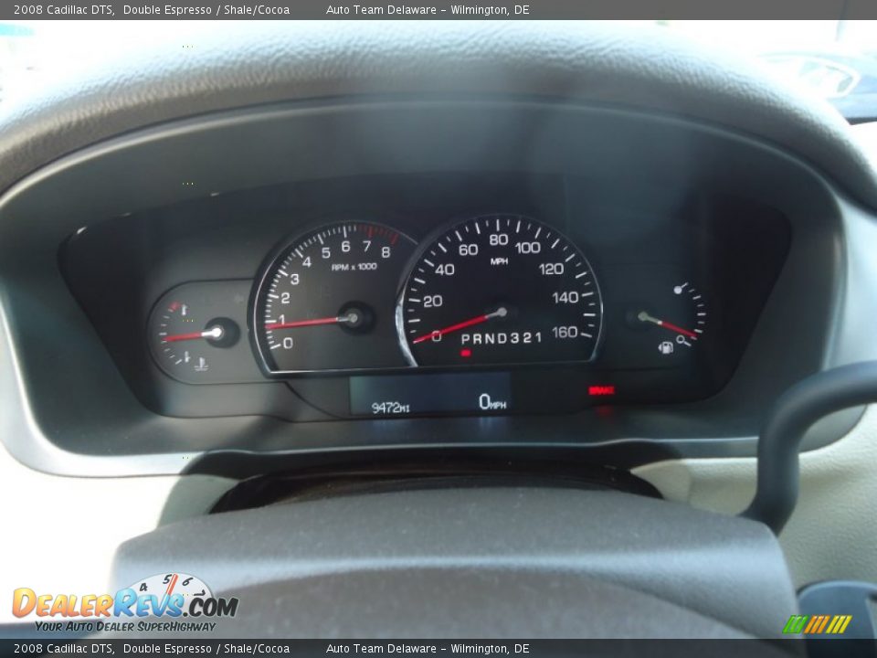 2008 Cadillac DTS Double Espresso / Shale/Cocoa Photo #27