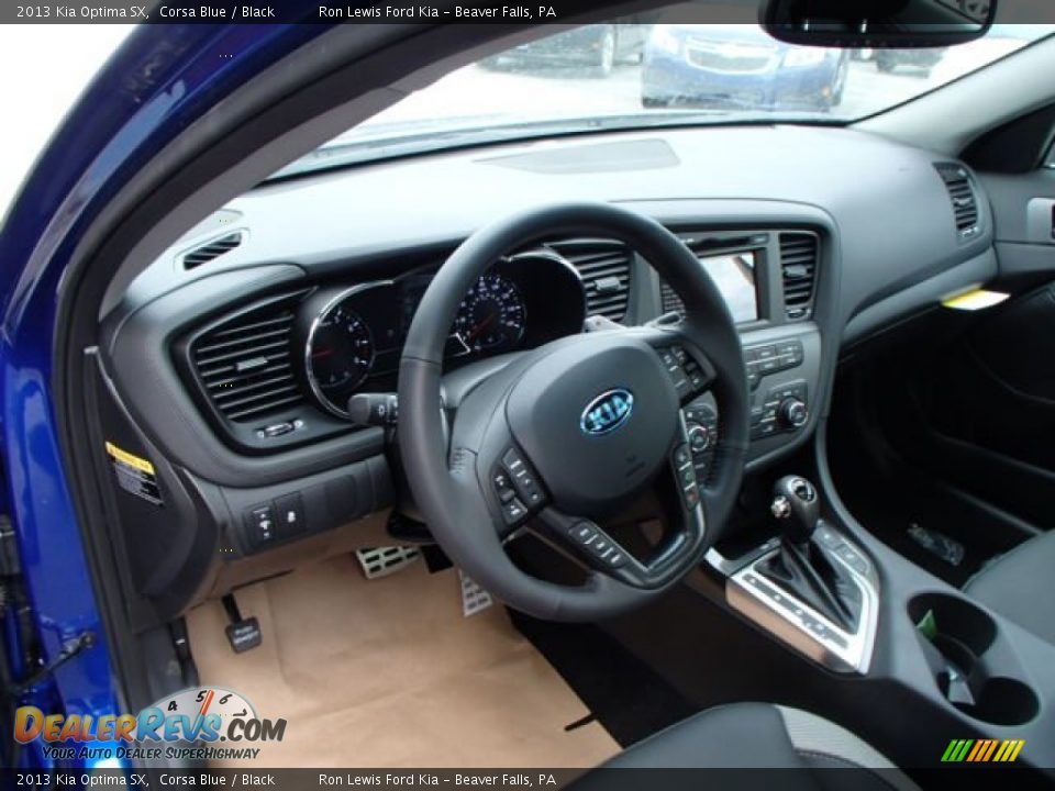 2013 Kia Optima SX Corsa Blue / Black Photo #10