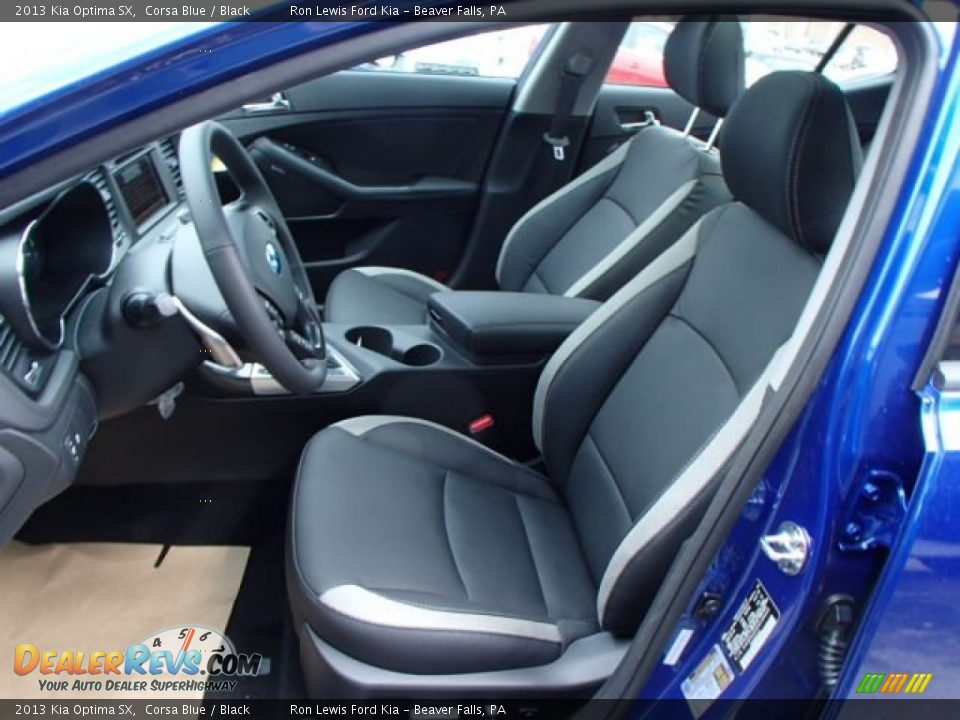2013 Kia Optima SX Corsa Blue / Black Photo #11
