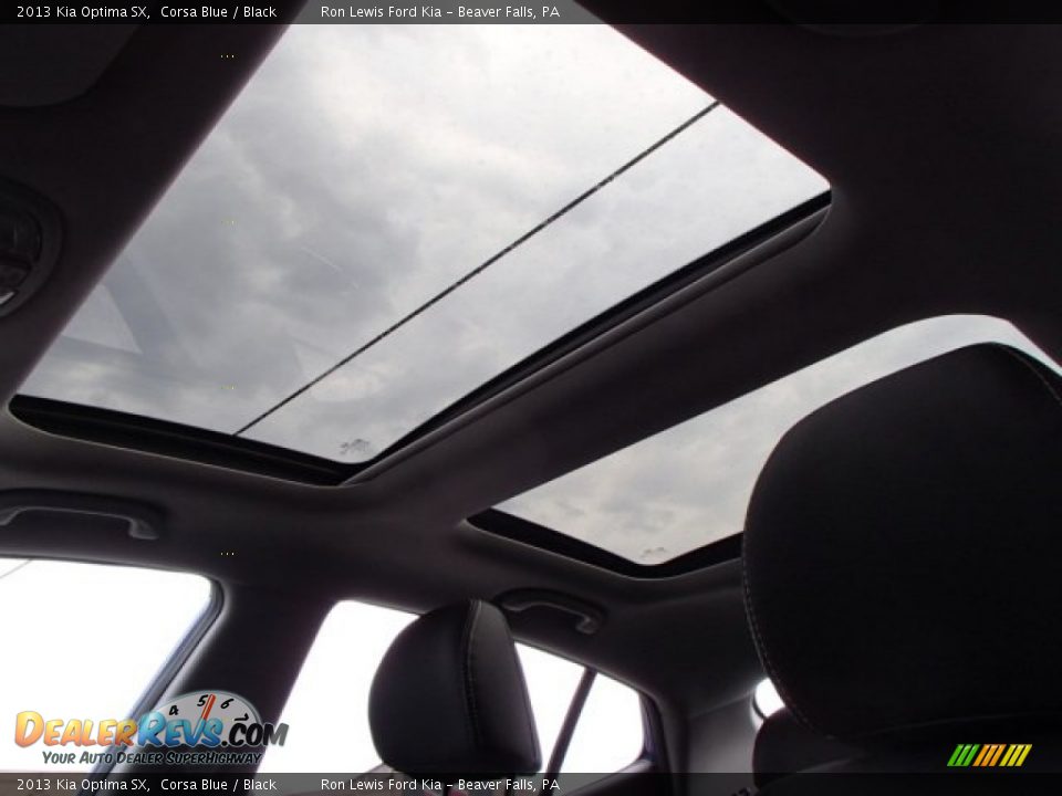 2013 Kia Optima SX Corsa Blue / Black Photo #16