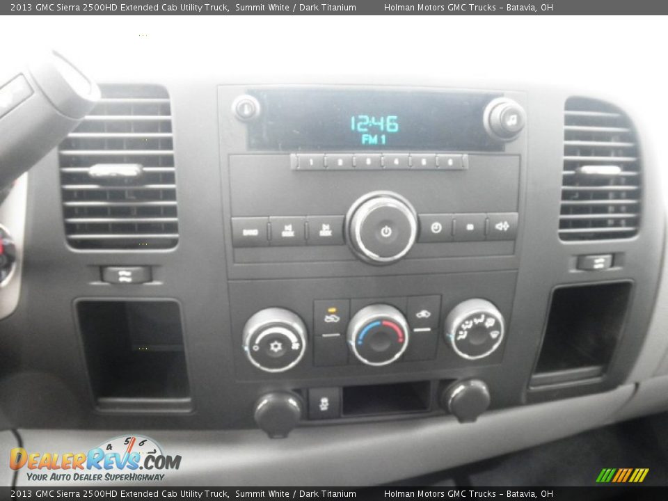 2013 GMC Sierra 2500HD Extended Cab Utility Truck Summit White / Dark Titanium Photo #6