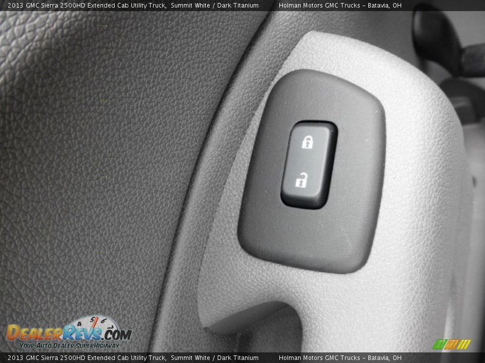 2013 GMC Sierra 2500HD Extended Cab Utility Truck Summit White / Dark Titanium Photo #8