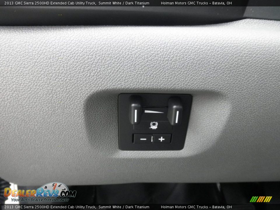 2013 GMC Sierra 2500HD Extended Cab Utility Truck Summit White / Dark Titanium Photo #9