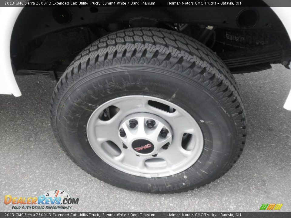 2013 GMC Sierra 2500HD Extended Cab Utility Truck Summit White / Dark Titanium Photo #15