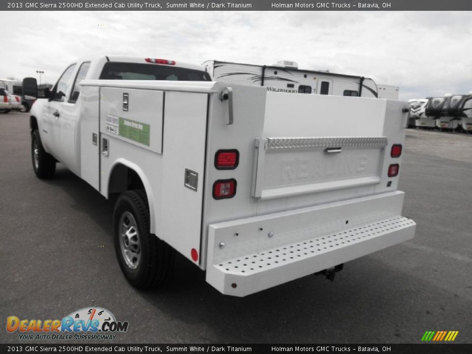 2013 GMC Sierra 2500HD Extended Cab Utility Truck Summit White / Dark Titanium Photo #16