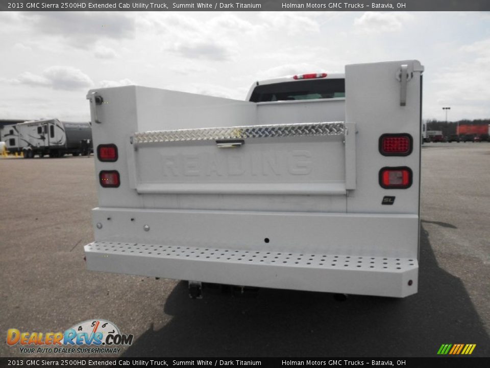 2013 GMC Sierra 2500HD Extended Cab Utility Truck Summit White / Dark Titanium Photo #17
