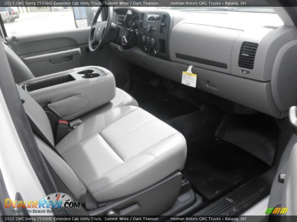 2013 GMC Sierra 2500HD Extended Cab Utility Truck Summit White / Dark Titanium Photo #19