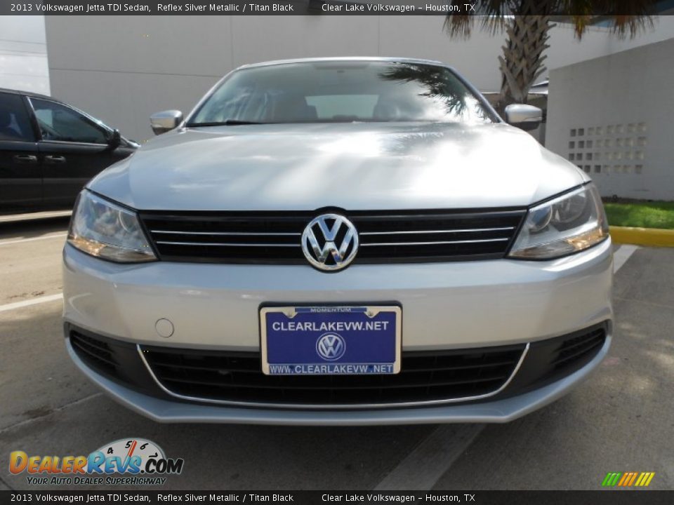 2013 Volkswagen Jetta TDI Sedan Reflex Silver Metallic / Titan Black Photo #2