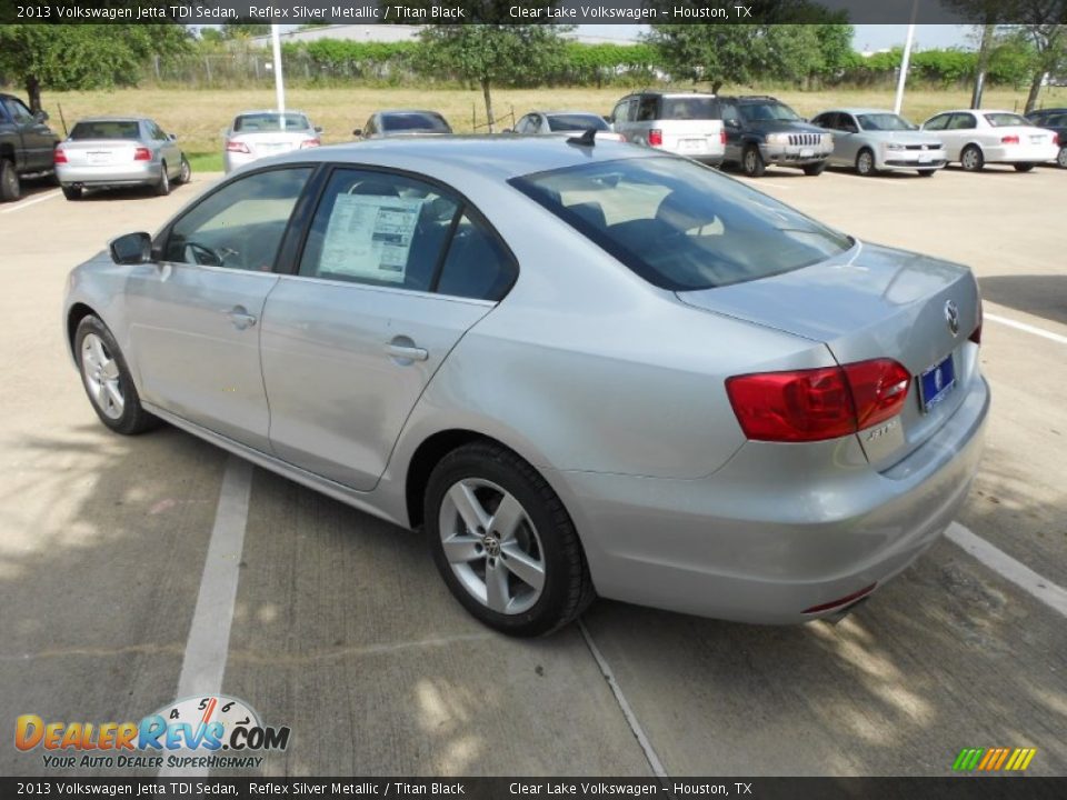 2013 Volkswagen Jetta TDI Sedan Reflex Silver Metallic / Titan Black Photo #5