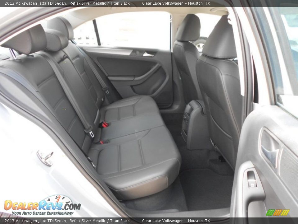 2013 Volkswagen Jetta TDI Sedan Reflex Silver Metallic / Titan Black Photo #14