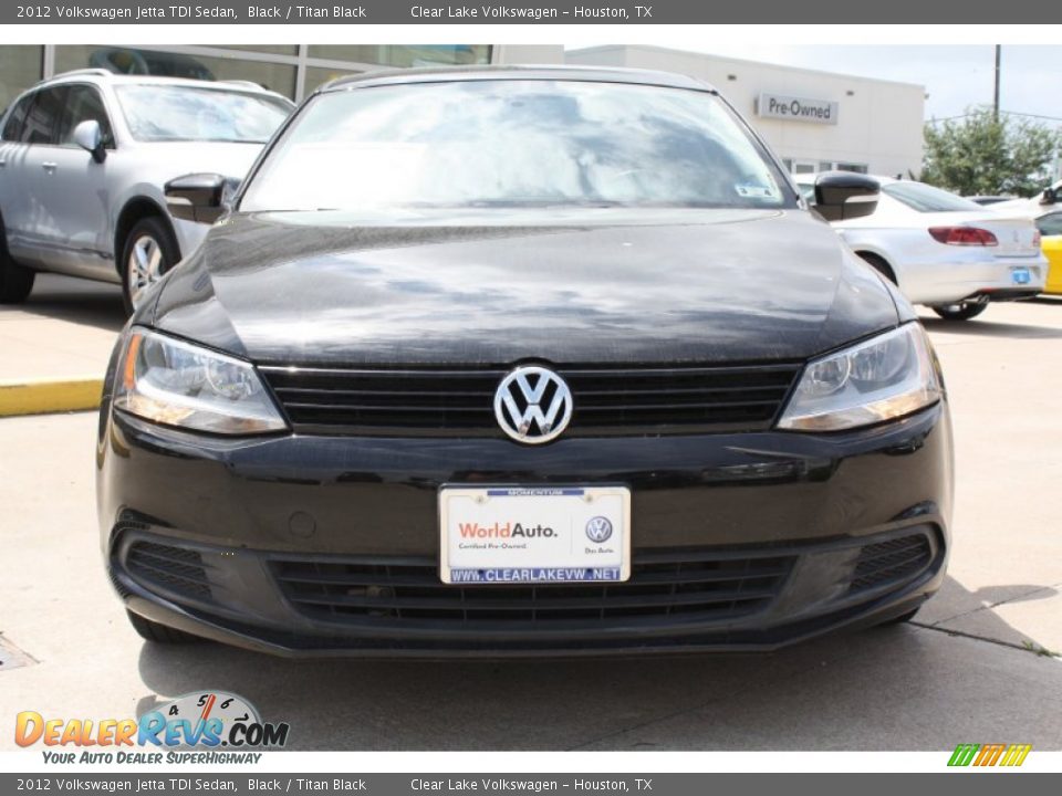 2012 Volkswagen Jetta TDI Sedan Black / Titan Black Photo #2