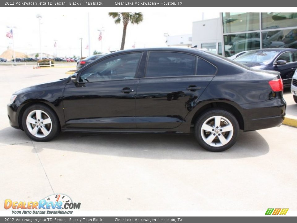 2012 Volkswagen Jetta TDI Sedan Black / Titan Black Photo #5