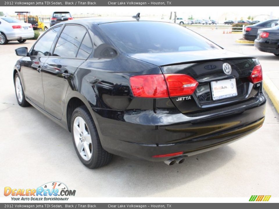 2012 Volkswagen Jetta TDI Sedan Black / Titan Black Photo #7