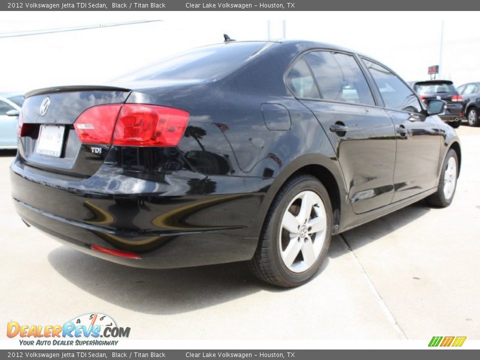2012 Volkswagen Jetta TDI Sedan Black / Titan Black Photo #9