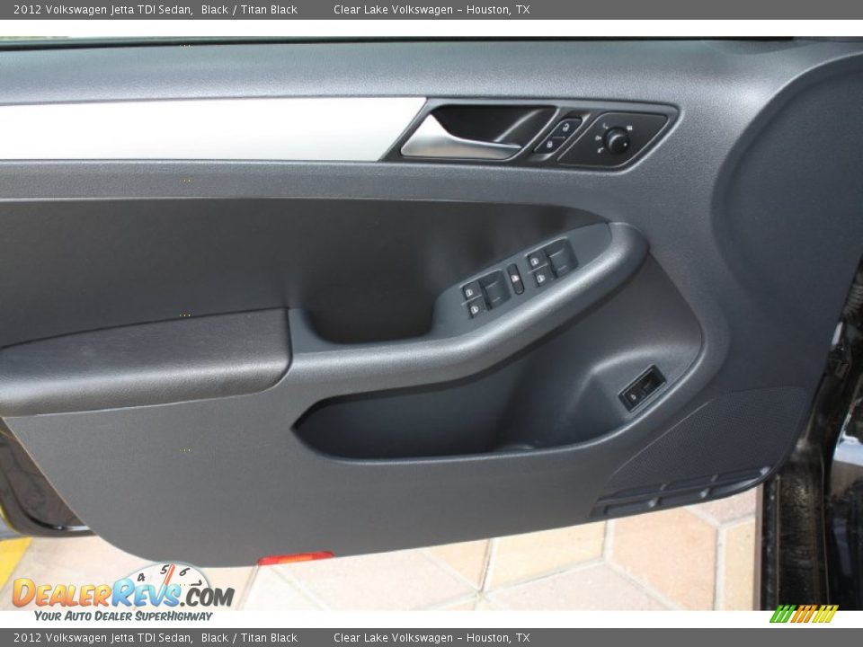 2012 Volkswagen Jetta TDI Sedan Black / Titan Black Photo #13