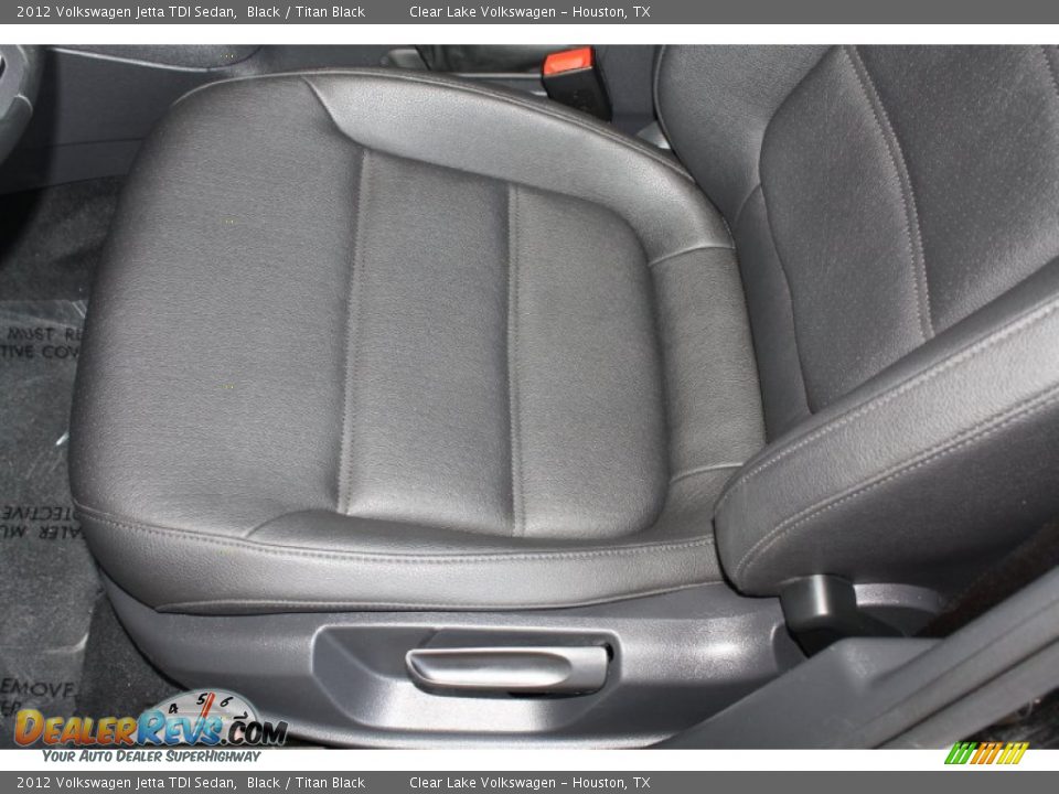 2012 Volkswagen Jetta TDI Sedan Black / Titan Black Photo #15
