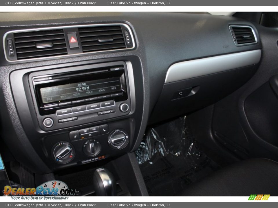2012 Volkswagen Jetta TDI Sedan Black / Titan Black Photo #16