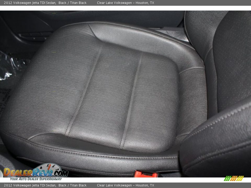 2012 Volkswagen Jetta TDI Sedan Black / Titan Black Photo #17