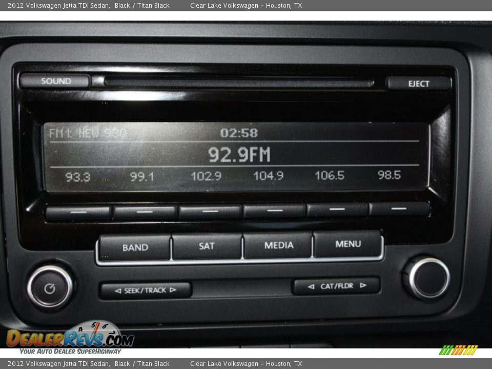 2012 Volkswagen Jetta TDI Sedan Black / Titan Black Photo #18