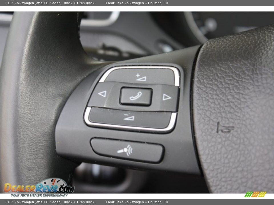 2012 Volkswagen Jetta TDI Sedan Black / Titan Black Photo #23