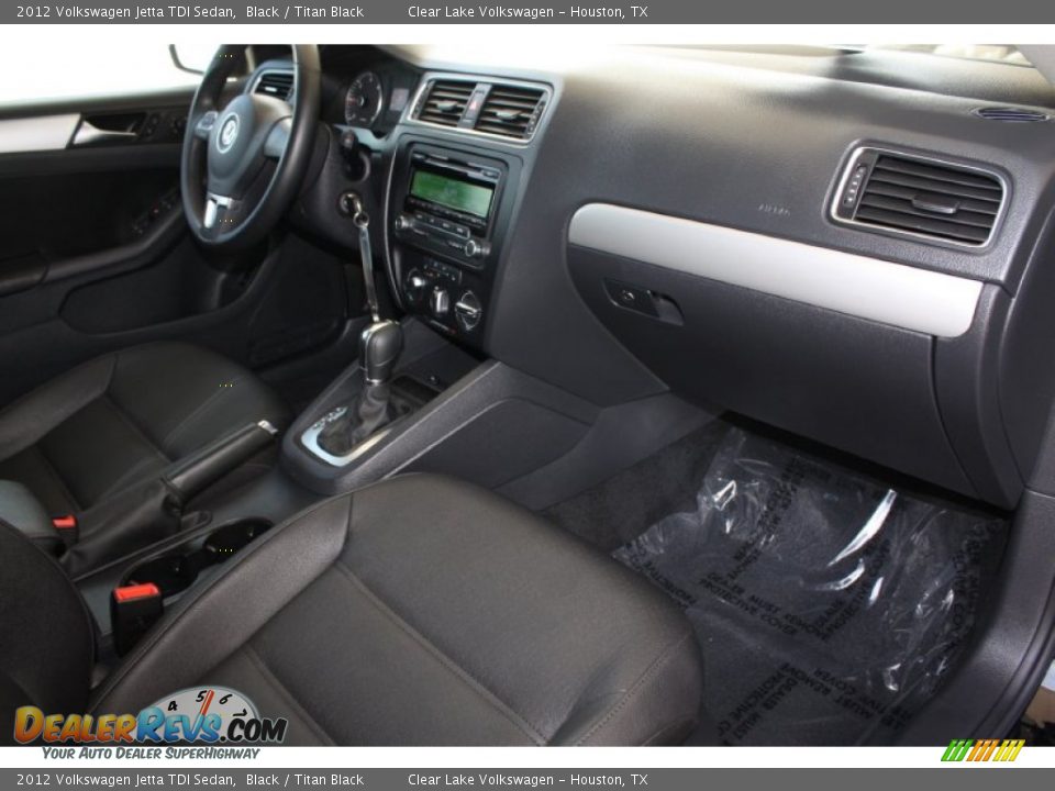 2012 Volkswagen Jetta TDI Sedan Black / Titan Black Photo #33