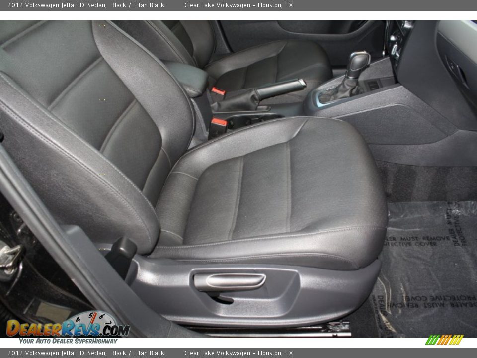 2012 Volkswagen Jetta TDI Sedan Black / Titan Black Photo #34