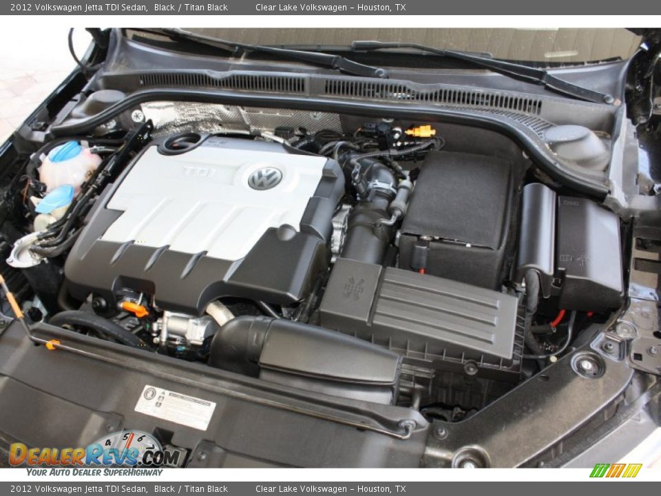 2012 Volkswagen Jetta TDI Sedan Black / Titan Black Photo #35