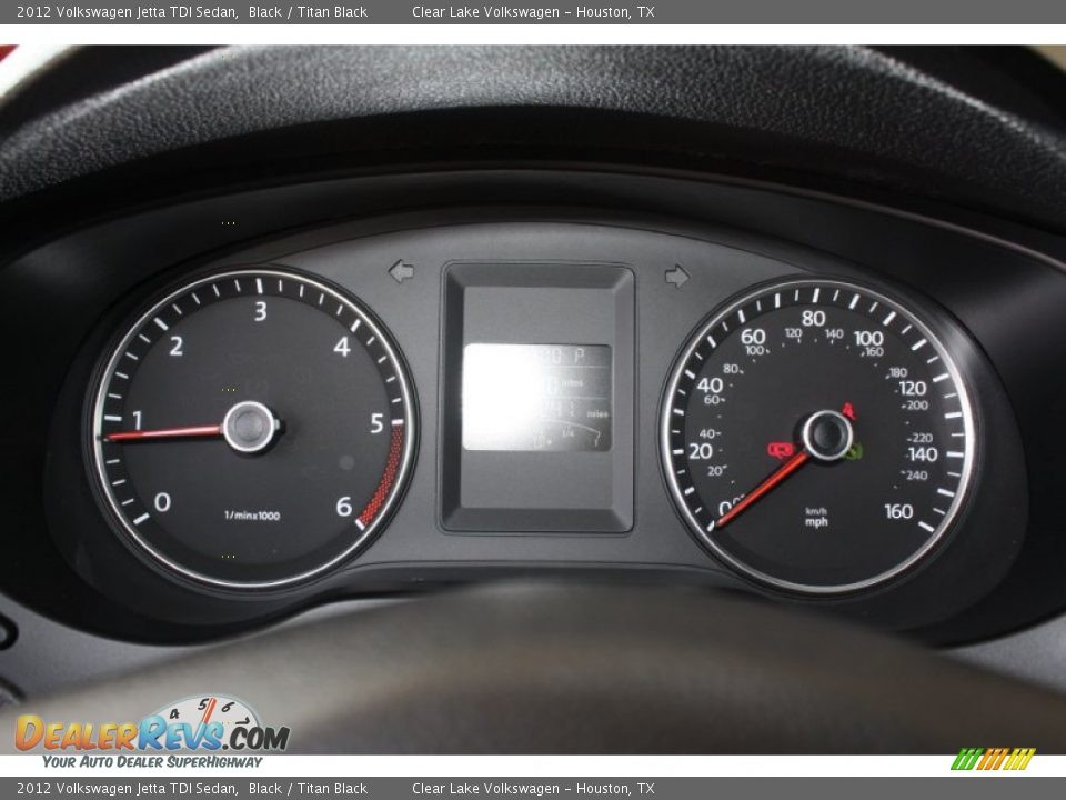 2012 Volkswagen Jetta TDI Sedan Black / Titan Black Photo #36