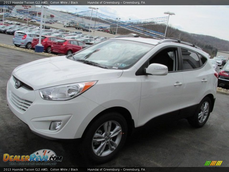 2013 Hyundai Tucson GLS AWD Cotton White / Black Photo #3