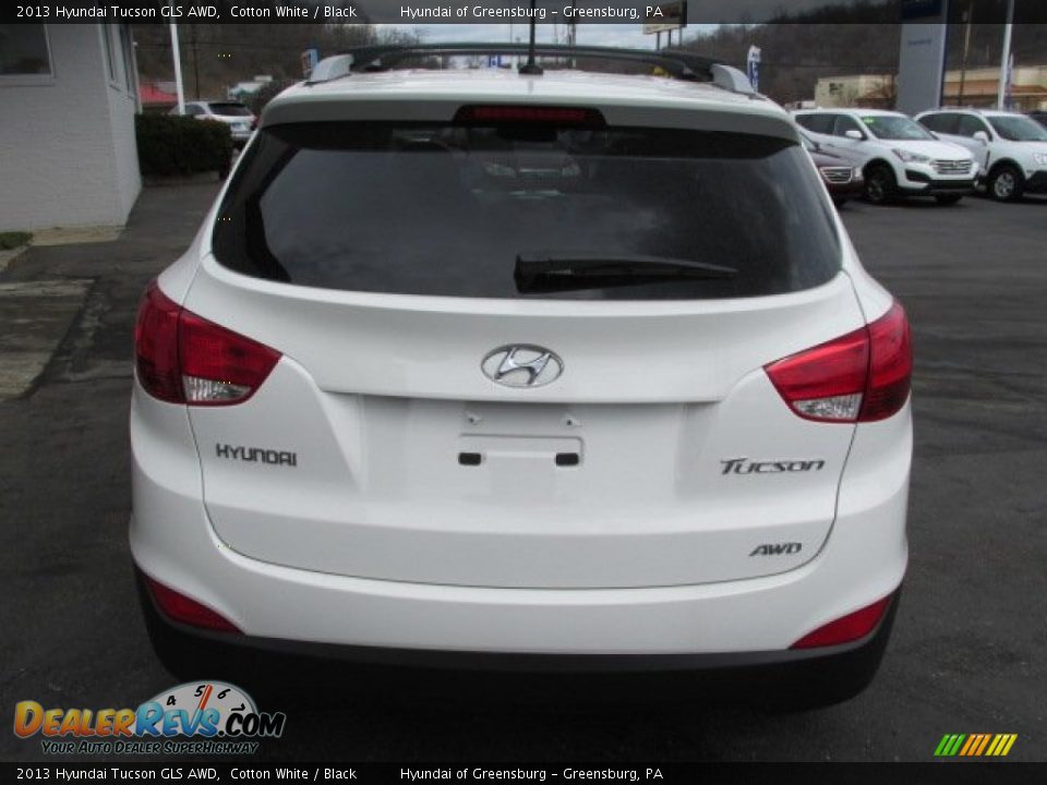 2013 Hyundai Tucson GLS AWD Cotton White / Black Photo #4