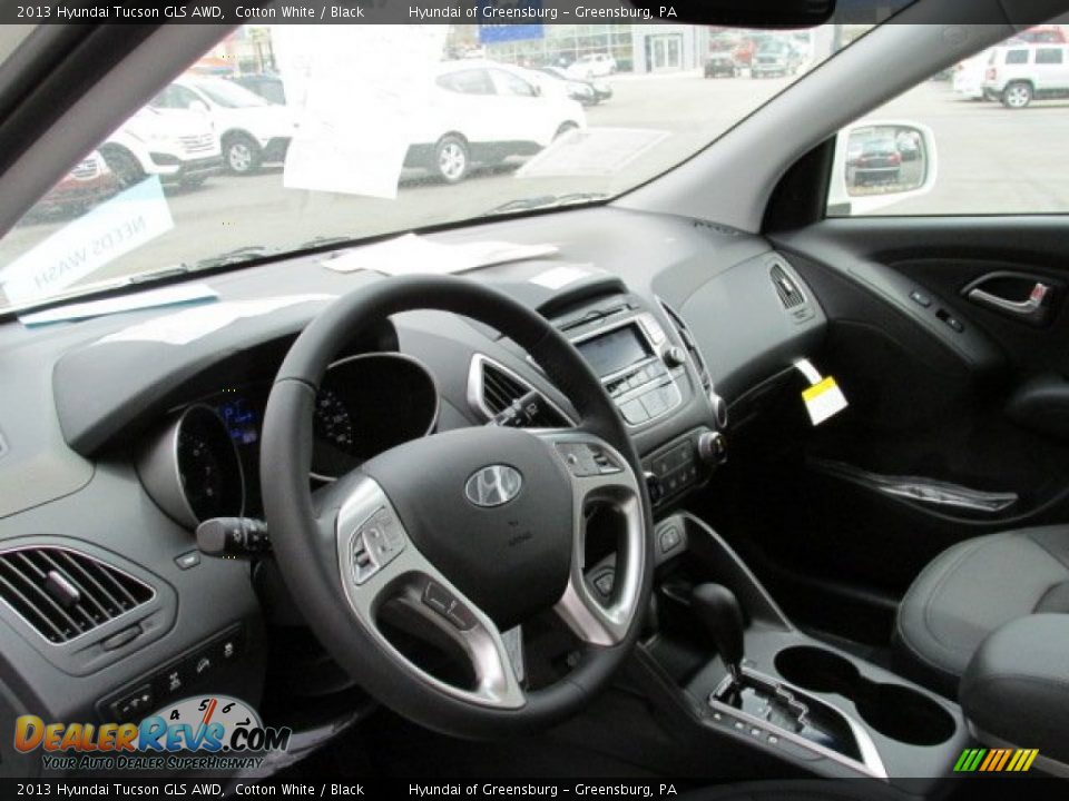 2013 Hyundai Tucson GLS AWD Cotton White / Black Photo #6