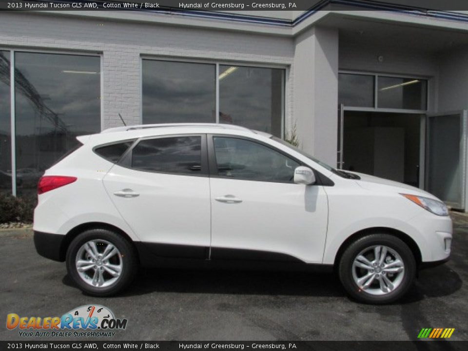 2013 Hyundai Tucson GLS AWD Cotton White / Black Photo #2
