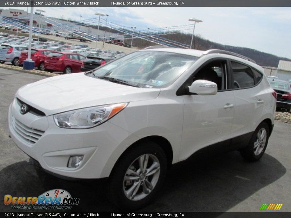 2013 Hyundai Tucson GLS AWD Cotton White / Black Photo #3