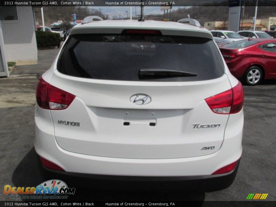 2013 Hyundai Tucson GLS AWD Cotton White / Black Photo #4