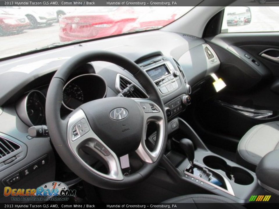 2013 Hyundai Tucson GLS AWD Cotton White / Black Photo #6