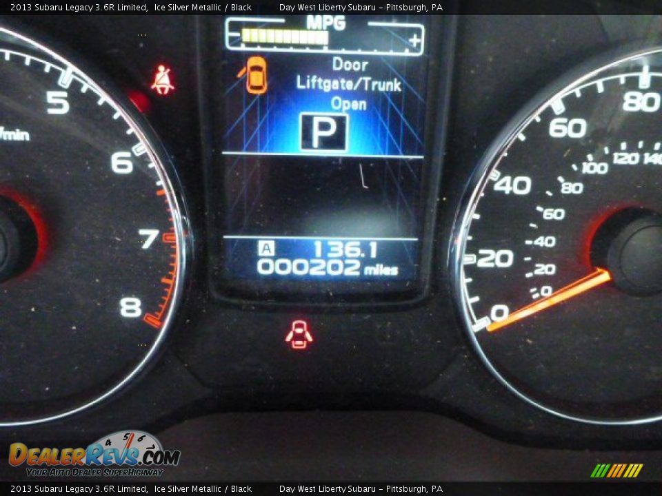 2013 Subaru Legacy 3.6R Limited Ice Silver Metallic / Black Photo #20